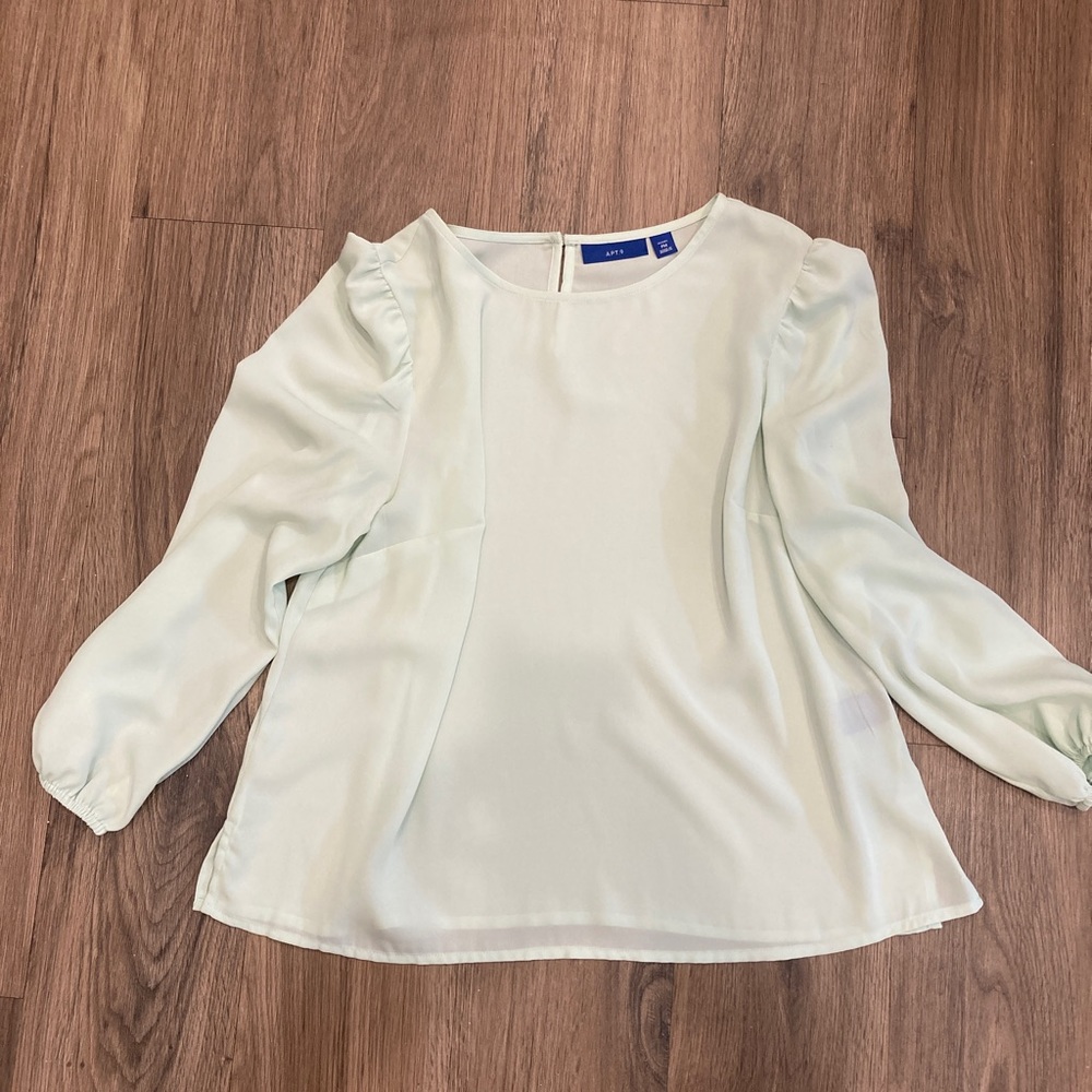 Apt 9 mint work blouse top